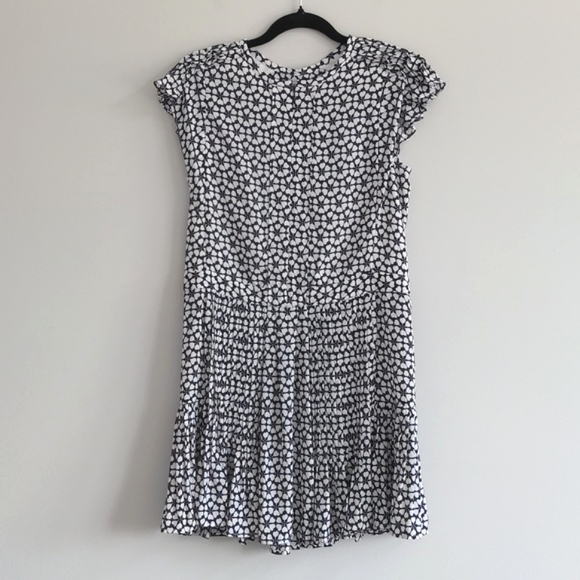 REBECCA MINKOFF | Cassandra Shift Dress Cap Sleeves, Navy & White, Women's S - Picture 2 of 15